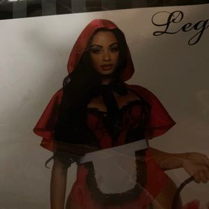 New red riding hood costume size large leg Avenue never worn